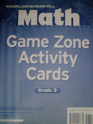 (image for) Math 3 Game Zone Activity Cards (PK)