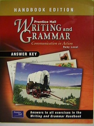 (image for) Writing & Grammar Ruby Level Handbook Edition Answer Key (P) - Click Image to Close