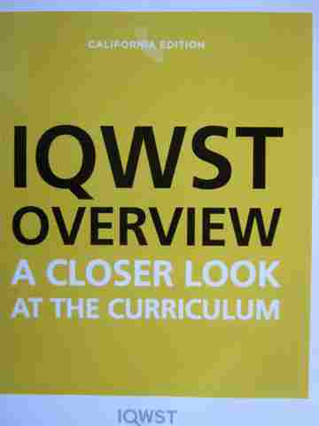 (image for) IQWST Overview A Closer Look at the Curriculum (CA)(P) by LeeAnn M Adams