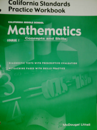 (image for) Mathematics Course 1 Standards Practice Workbook (CA)(P)