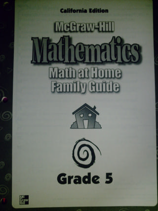 (image for) McGraw-Hill Mathematics 5 Math at Home Family Guide (CA)(P)