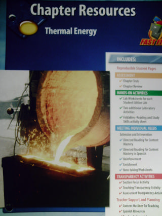 (image for) Glencoe Physical Science Chapter Resources Thermal Energy (P)