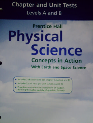 (image for) Physical Science Concepts in Action A&B Chapter Tests (P)