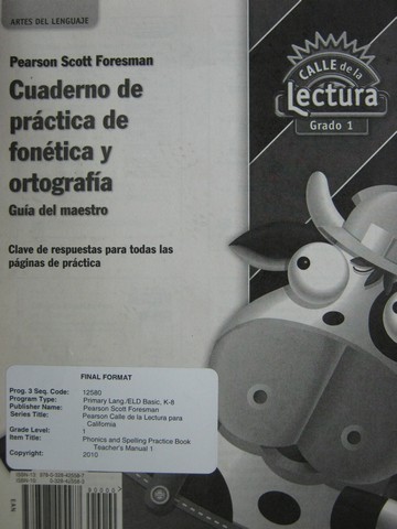 (image for) Calle de la Lectura 1 Cuaderno de practica de fonetica y (TE)(P) - Click Image to Close