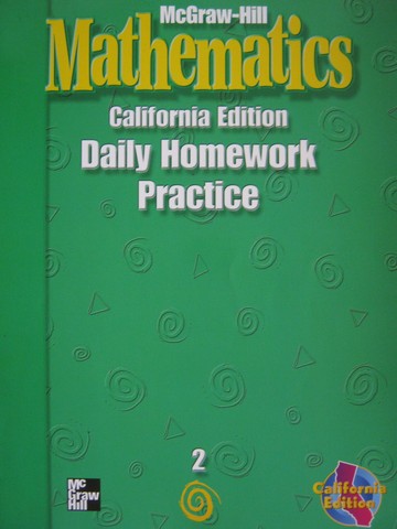 (image for) McGraw-Hill Mathematics 2 Daily Homework Practice (CA)(P)