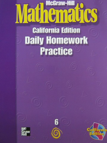 (image for) McGraw-Hill Mathematics 6 Daily Homework Practice (CA)(P)