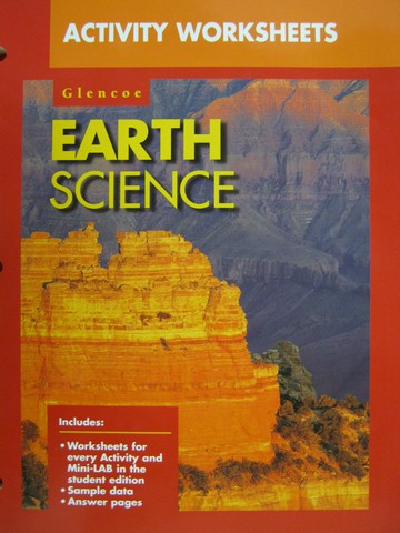 Glencoe Earth Science Activity Worksheets (P) [0028271858] - $34.95 : K