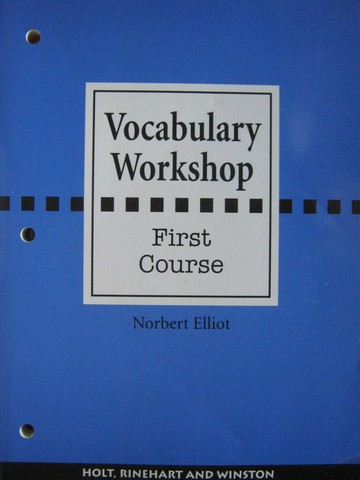 (image for) Vocabulary Workshop 1st Course (P) by Norbert Elliot