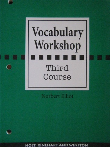 (image for) Vocabulary Workshop 3rd Course (P) by Norbert Elliot