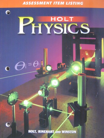 (image for) Holt Physics Assessment Item Listing (P)