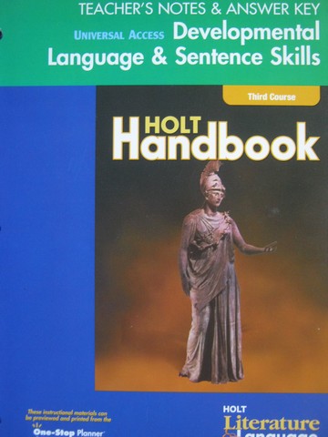 (image for) Developmental Language & Sentence Skills TE 6th Course (TE)(P) - Click Image to Close