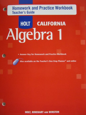 Holt algebra 1 homework help