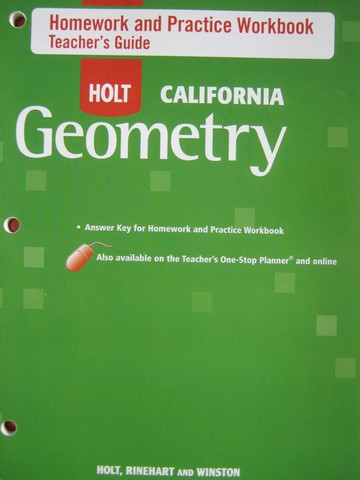 Holt Mcdougal Geometry Workbook Answer Key