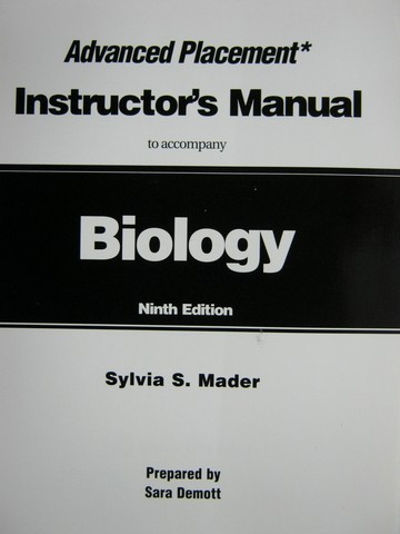 9Th Biology Edition Mader Sylvia