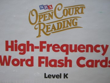 (image for) SRA Open Court Reading K High-Frequency Word Flash Cards (Box) - Click Image to Close