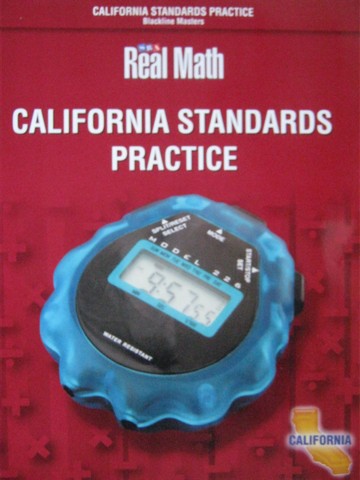 (image for) SRA Real Math 6 California Standards Practice BLM (CA)(P)