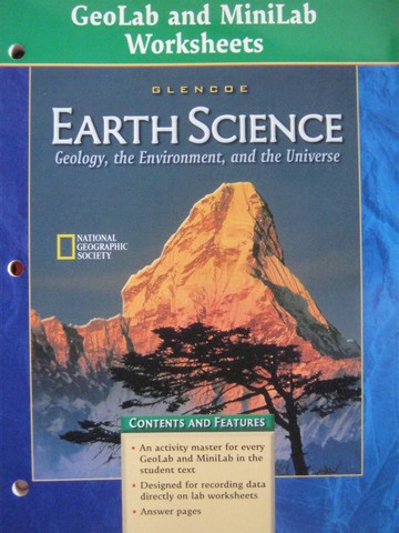 Worksheets Glencoe Earth Science Worksheets glencoe earth science geolab minilab worksheets p 0078245788 worksheets
