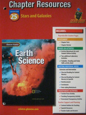 (image for) Glencoe Earth Science Chapter Resources 25 (P)