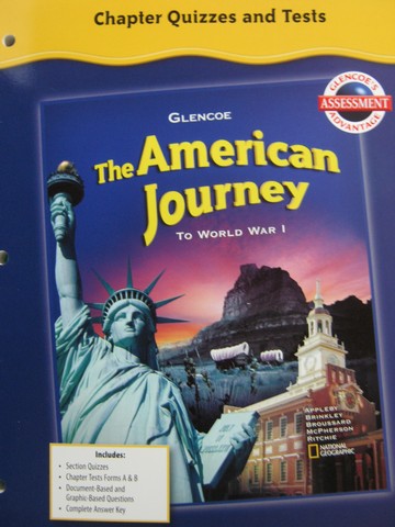 (image for) American Journey Chapter Quizzes & Tests (P) - Click Image to Close