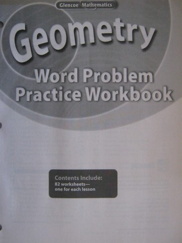 (image for) Glencoe Geometry Word Problem Practice Workbook (P)