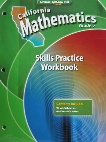 (image for) California Mathematics 7 Skills Practice Workbook (CA)(P)