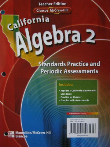(image for) Mastering the California Mathematics Standards Algebra 2 TE (P)