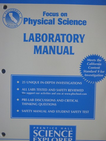(image for) Focus on Physical Science Laboratory Manual (CA)(P)