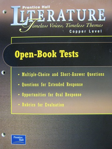 (image for) Literature Copper Level Open-Book Tests (P)