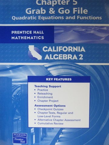 (image for) California Algebra 2 Chapter 5 Grab & Go Files (CA)(P)