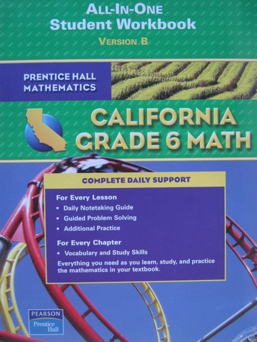 (image for) California Grade 6 Math All-in-One Student Workbook B (CA)(P)