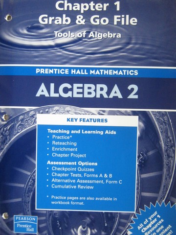 (image for) California Algebra 2 Chapters Grab & Go File (CA)(Pk)
