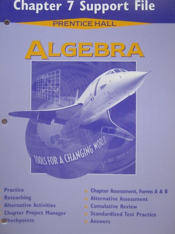 (image for) Algebra Tools for a Changing World Chapter 7 Support File (P)