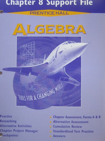(image for) Algebra Tools for a Changing World Chapter 8 Support File (P)