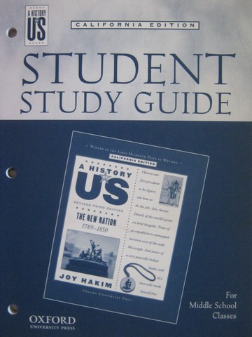 (image for) A History of US Revised 3e The New Nation Study Guide (CA)(P) - Click Image to Close