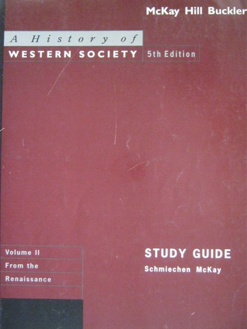 (image for) A History of Western Society 5e Study Guide Volume 2 (P)
