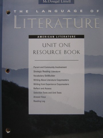(image for) Language of Literature American Literature Unit 1 Resource (P)