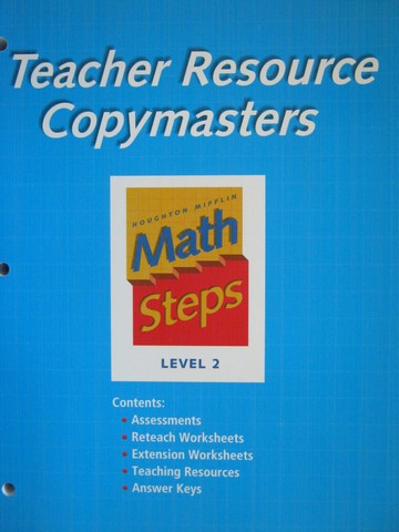 (image for) Math Steps 2 Teacher Resource Copymasters (TE)(P)
