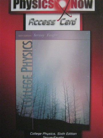 (image for) College Physics 6th Edition Physics Now Access Card (P)