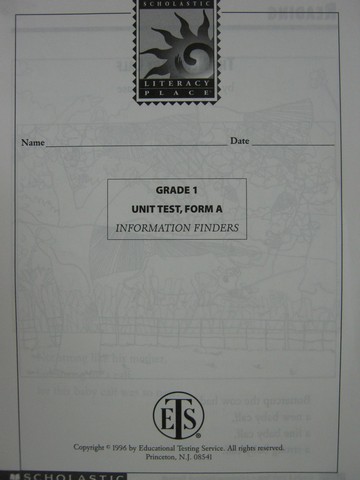 (image for) Literacy Place 1-5 Information Finders Unit Test Form A (P)