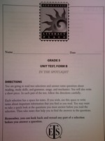 (image for) Literacy Place 5-4 In the Spotlight Unit Test Form B (P)