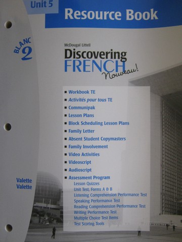 (image for) Discovering French Nouveau! Blanc 2 Unit 5 Resource Book (P)