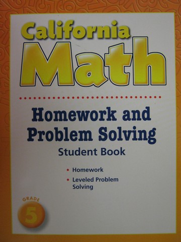 (image for) California Math 5 Homework & Problem Solving (CA)(P)