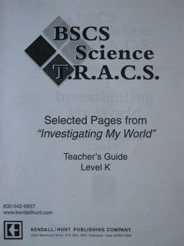 (image for) BSCS Science TRACS K TG (TE)(P) by Landes, Foster, Steurer,