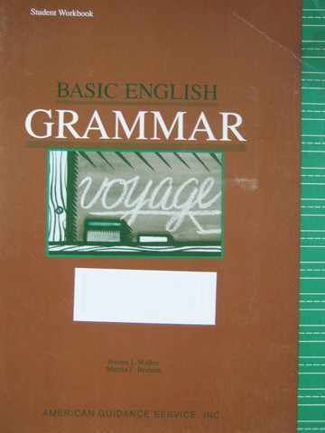 (image for) AGS Basic English Grammar Student Workbook (P) by Walker,