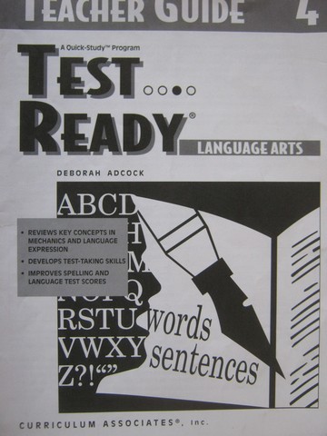 (image for) Test Ready 4 Language Arts TG (TE)(P) by Deborah Adcock