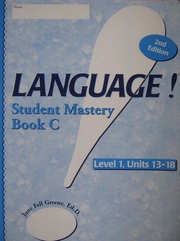 (image for) Language! 2nd Edition Level 1 Book C Student Mastery (P) - Click Image to Close
