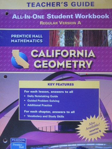 (image for) California Geometry All-in-One Student Workbook Version A TG (P)