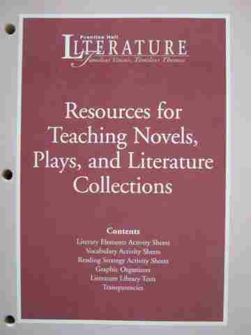 (image for) Literature Resources for Teaching Novels Plays & Literature (P)
