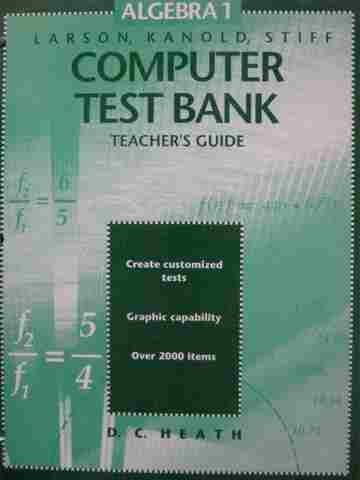 (image for) Algebra 1 Compter Test Bank TG (TE)(P)