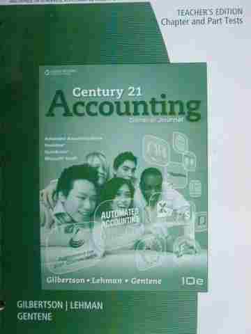 (image for) Century 21 Accounting 10th Edition Chapter & Part Tests TE (P)